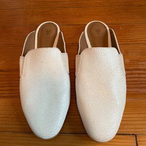 White Frye Mules - Size 8 (women's) - Like New